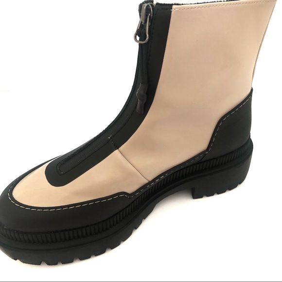 H&M Water Repellent Boots Light Beige/Black Size 38 - Picture 8 of 14